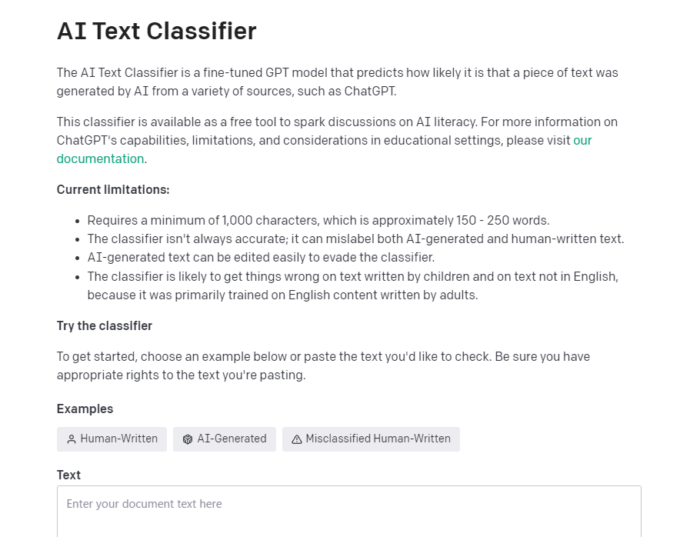 AI Text Classifier（AI判別ツール）